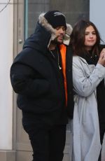 SELENA GOMEZ and The Weeknd Out at Bloor Street in Toronto 03/16/2017