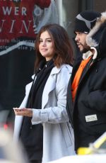 SELENA GOMEZ and The Weeknd Out at Bloor Street in Toronto 03/16/2017