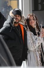 SELENA GOMEZ and The Weeknd Out at Bloor Street in Toronto 03/16/2017