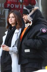 SELENA GOMEZ and The Weeknd Out Shopping in Toronto 03/16/2017