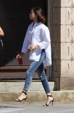 SELENA GOMEZ in Jeans Out for Lunch in Los Angeles 03/08/2017