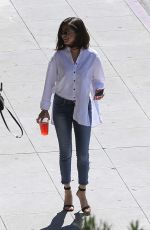 SELENA GOMEZ in Jeans Out for Lunch in Los Angeles 03/08/2017