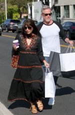 SELMA BLAIR and Ron Carlson Out Shopping in Beverly Hills 03/24/2017