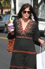 SELMA BLAIR and Ron Carlson Out Shopping in Beverly Hills 03/24/2017