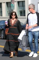 SELMA BLAIR and Ron Carlson Out Shopping in Beverly Hills 03/24/2017