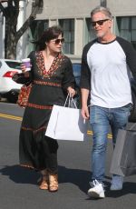 SELMA BLAIR and Ron Carlson Out Shopping in Beverly Hills 03/24/2017