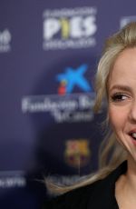SHAKIRA at a Charity Event at Camp Nou in Barcelona 03/28/2017