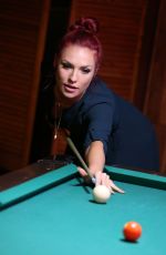 SHARNA BURGES on the Set of DWTS Segment at Cowboy Palace Saloon in Los Angeles 03/22/2017