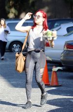 SHARNA BURGESS Arrives at Dancing with the Stars Rehersal in Los Angeles 03/16/2017