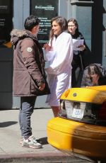 SHLOMIT MALKA on the Set of a Commercial in New York 03/29/2017