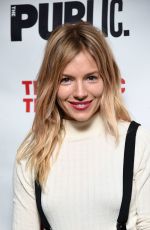 SIENNA MILLER at Joan of Arc: Into the Fire Opening Night at Public Theater in New York 03/15/2017
