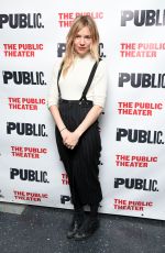SIENNA MILLER at Joan of Arc: Into the Fire Opening Night at Public Theater in New York 03/15/2017