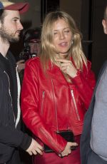 SIENNA MILLER Night Out in London 03/04/2017
