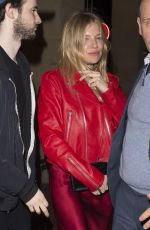 SIENNA MILLER Night Out in London 03/04/2017