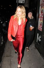 SIENNA MILLER Night Out in London 03/04/2017