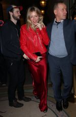 SIENNA MILLER Night Out in Paris 03/04/2017