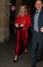 SIENNA MILLER Night Out in Paris 03/04/2017