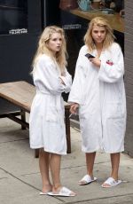 SOFIA RICHIE and LOTTIE MOSS on the Set of a Photoshoot in New York 03/27/2017