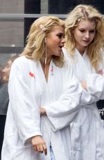 SOFIA RICHIE and LOTTIE MOSS on the Set of a Photoshoot in New York 03/27/2017