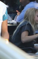 SOFIA RICHIE Out for Dinner at Zinque Cafe in West Hollywood 03/29/2017