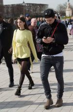 SONIA BEN AMMAR and Brooklyn Beckham at Louvre Museum in Paris 03/102/107