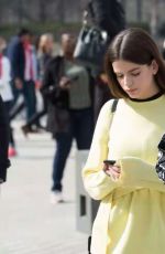 SONIA BEN AMMAR and Brooklyn Beckham at Louvre Museum in Paris 03/102/107