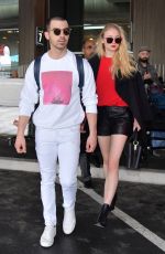 SOPHIE TURNER and Joe Jonas at Airport in Paris 03/06/2017