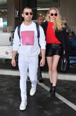 SOPHIE TURNER and Joe Jonas at Airport in Paris 03/06/2017