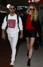SOPHIE TURNER and Joe Jonas at Airport in Paris 03/06/2017
