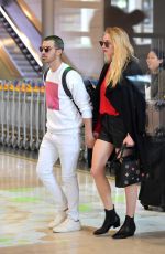 SOPHIE TURNER and Joe Jonas at Airport in Paris 03/06/2017