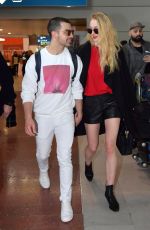 SOPHIE TURNER and Joe Jonas at Airport in Paris 03/06/2017