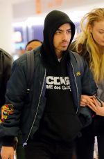 SOPHIE TURNER and Joe Jonas at at JFK Airport in New York 03/06/2017
