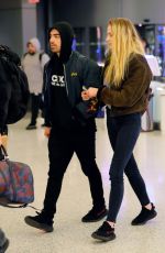 SOPHIE TURNER and Joe Jonas at at JFK Airport in New York 03/06/2017