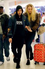 SOPHIE TURNER and Joe Jonas at at JFK Airport in New York 03/06/2017