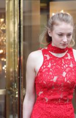 SOPHIE TURNER and Joe Jonas Leaves Bristol Hotel in Paris 03/07/2017