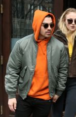 SOPHIE TURNER and Joe Jonas Leaves Greenwich Hotel in New York 03/03/2017