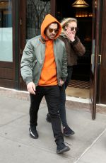 SOPHIE TURNER and Joe Jonas Leaves Greenwich Hotel in New York 03/03/2017