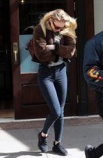 SOPHIE TURNER Leaves Greenwich Hotel in New York 03/04/2017
