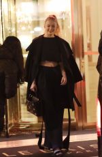 SOPHIE TURNER Leaves Her Hotel in Paris 03/06/2017