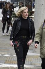STEFANIE MARTINI Leaves BBC Breakfast Studios in Manchester 03/08/2017