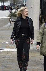 STEFANIE MARTINI Leaves BBC Breakfast Studios in Manchester 03/08/2017