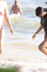 STEPHANIE MATHIS in Swimsuit on the Beach in Punta Del Este 03/01/2017