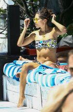 STINA SANDERS in Bikini at a Beach in Miami 03/30/2017