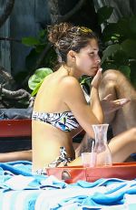 STINA SANDERS in Bikini at a Beach in Miami 03/30/2017
