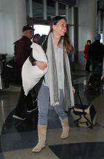 SUTTON FOSTER at LAX Airport in Los Angeles 03/02/2017