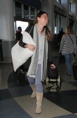 SUTTON FOSTER at LAX Airport in Los Angeles 03/02/2017