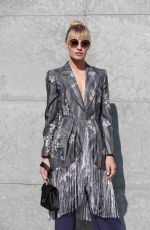 SVEVA ALVITI Arrives at Armani Fashion Show in Milan 02/27/2017