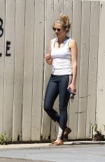 TERESA PALMER in Tights Out in Los Angeles 03/29/2017