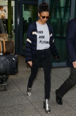 THANDIE NEWTON Arrives at Heathrow Airport in London 03/27/2017