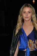 TINA STINNES Leaves Beach Blanket Babylon in London 03/19/2017